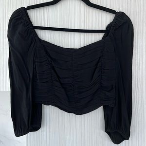Aritzia Wilfred Pleated Blouse